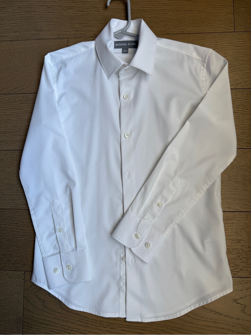 Michael Kors Big Boys Performance Stretch Button Down Dress Shirt